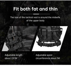 6000D Nylon Tactical Camouflage Multi-Pocket Training Vest