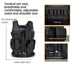 6000D Nylon Tactical Camouflage Multi-Pocket Training Vest