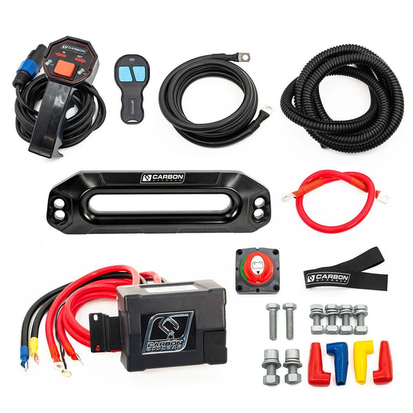 12V Carbon Winch Accessory Kit For Vehicles