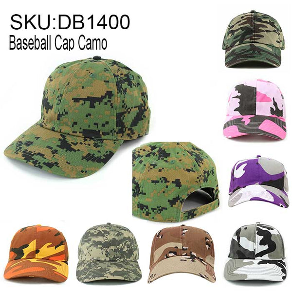 Newhattan Camo Baseball Cap Hats