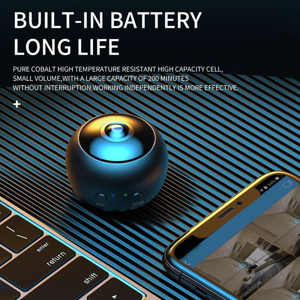 1080P HD Wifi Mini Camera with Night Vision for Home Security