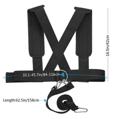 Running Exercise Workout Expander with Weight Bearing Shoulder Strap