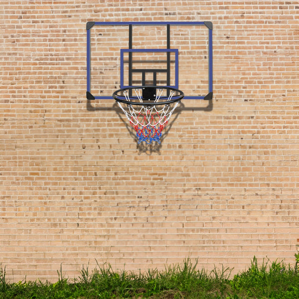 Wall Mounted Foldable Basketball Hoop with Shatterproof Backboard
