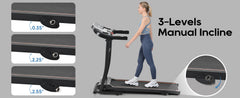 Folding Treadmill With Pulse Sensor Silent Brushless Motor