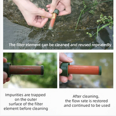 Portable Outdoor Water Purifier Survival Pump Filter