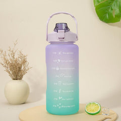 2Liter Large Capacity Water Bottle With Straw