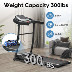 Folding Treadmill With Pulse Sensor Silent Brushless Motor