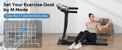 Folding Treadmill With Pulse Sensor Silent Brushless Motor