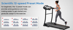 Folding Treadmill With Pulse Sensor Silent Brushless Motor