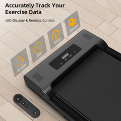 Portable Under Desk Treadmill Walking Pad with Remote