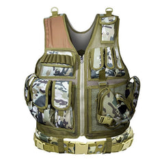 6000D Nylon Tactical Camouflage Multi-Pocket Training Vest