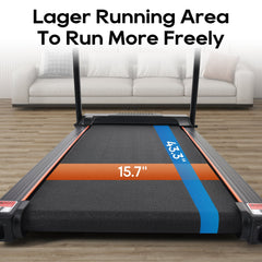 Folding Treadmill With Pulse Sensor Silent Brushless Motor