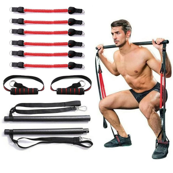 Resistance Band Tension Bar for Home Body Work Out