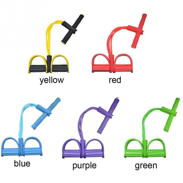 Natural Latex Foot Pedal Resistance Pull Rope Expander