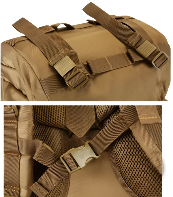 70L Tactical Hiking Backpack 900D Oxford Fabric Outdoor