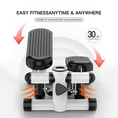 Mini Hydraulic Fitness Stepper with LCD Monitor-300 LBS Loading Capacity