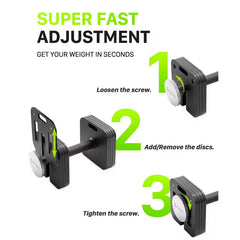 Quick-Lock Square Weight Dumbbells for Home Gym Fitness