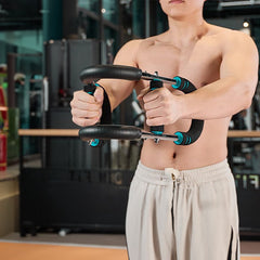 Adjustable Spring Twister Exerciser: Portable home fitness gear.