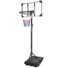 Portable Basketball Goal System with Stable Rolling Base