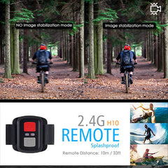 H10 EIS Anti-shake Action Camera Ultra HD 4K / 60fps WiFi 2.0
