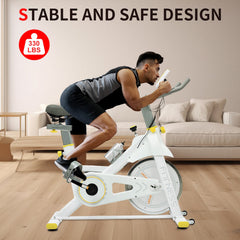 Indoor Exercise Cycling Bike with Comfortable Seat Cushion
