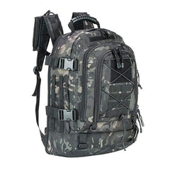 65L Men's Outdoor Tactical Backpack: large - capacity, ideal for hiking, camping, and travel.