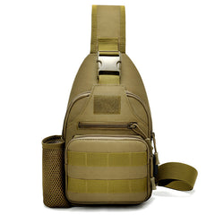 Tactical crossbody sling backpack with water bottle holder