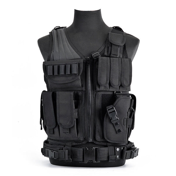 6000D Nylon Tactical Camouflage Multi-Pocket Training Vest