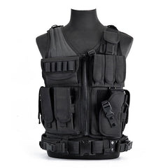 6000D Nylon Tactical Camouflage Multi-Pocket Training Vest