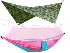 260x140cm Double Camping Hammock With Mosquito Net