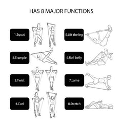 Resistance Band Tension Bar for Home Body Work Out