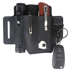 GEBWOLF New Outdoor EDC Tactical Pocket Leather Knife Case