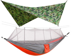 260x140cm Double Camping Hammock With Mosquito Net