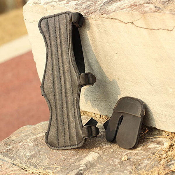 Bow and Arrow Arm Guard Finger Guard Set