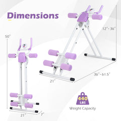 Foldable Adjustable Ab Workout Machine