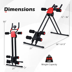 Foldable Adjustable Ab Workout Machine