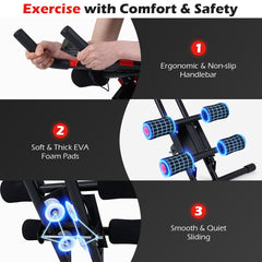 Foldable Adjustable Ab Workout Machine