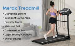 Folding Treadmill With Pulse Sensor Silent Brushless Motor
