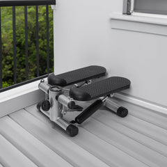 Mini Hydraulic Fitness Stepper with LCD Monitor-300 LBS Loading Capacity