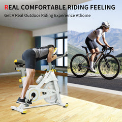 Indoor Exercise Cycling Bike with Comfortable Seat Cushion