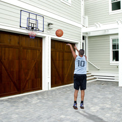 Wall Mounted Foldable Basketball Hoop with Shatterproof Backboard