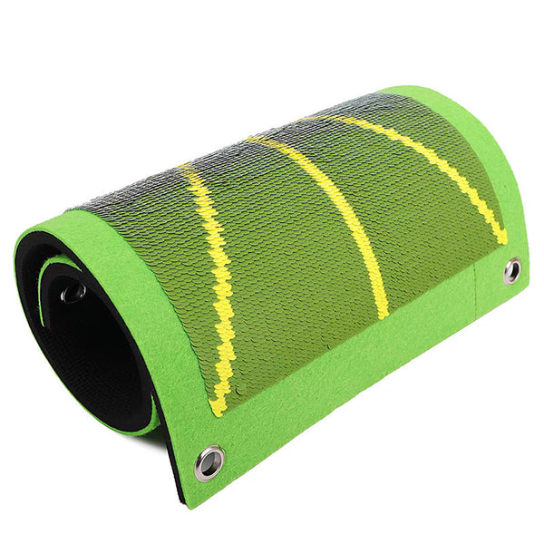 Golf Swing Training Mat with Directional Trace Guide