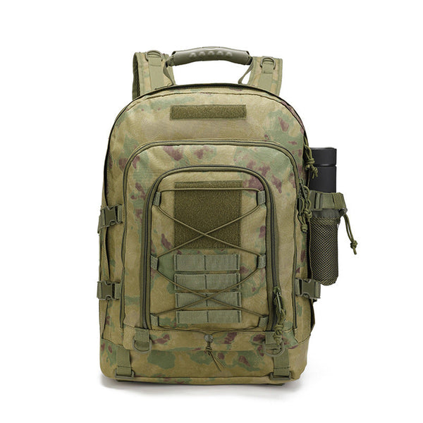 65L Men's Outdoor Tactical Backpack: large - capacity, ideal for hiking, camping, and travel.