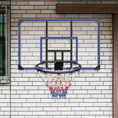 Wall Mounted Foldable Basketball Hoop with Shatterproof Backboard