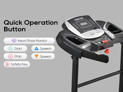 Folding Treadmill With Pulse Sensor Silent Brushless Motor