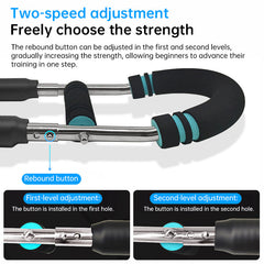Adjustable Spring Twister Exerciser: Portable home fitness gear.