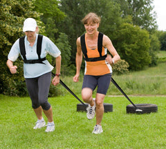 Running Exercise Workout Expander with Weight Bearing Shoulder Strap
