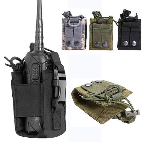 Tactical Walkie Talkie Radio Holder Pouch Bag