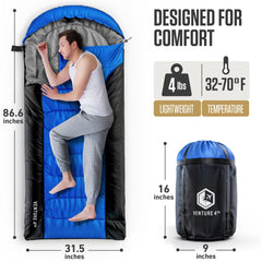 XXL Sleeping Bag For Big Tall Campers