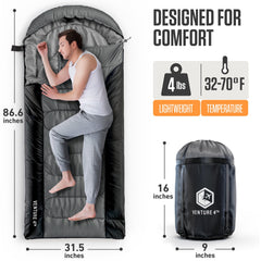 XXL Sleeping Bag For Big Tall Campers